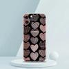 Gold Pink Rose Glitter Hearts Luxury Phone Case For iPhone 16 15 14 13 12 11 Pro Max XS X XR SE 7 8 Plus Silicone Clear Cover