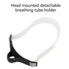 Training Headstrap Support Dry Top Snorkel Tube Comfortable Mouthpiece One-Way Purge Valves for Pool Open Water Swimming