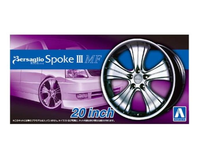 Aoshima Bunka Kyozai Die Tuned Parts Serie Maßstabsarbeit Versario Speiche III MF Plastikmodell (AOSHIMA) 1/24 20-Zoll