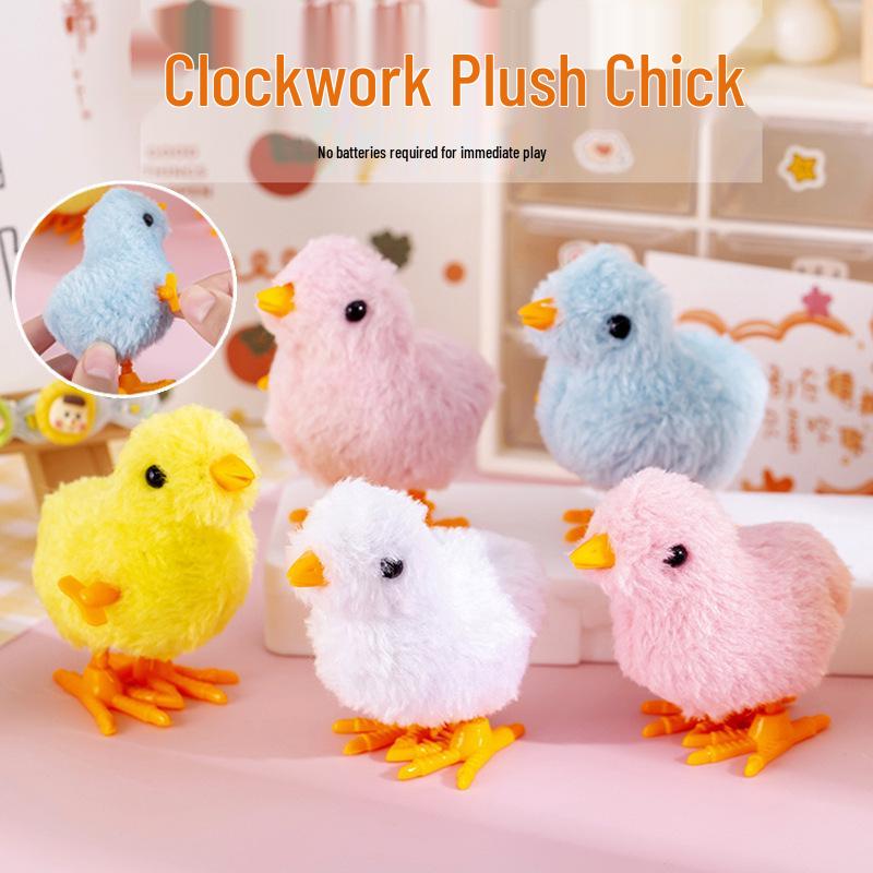 

Plush Wingless Jumping Chick Wind-Up Toy - Bestselling Street Stall Toy