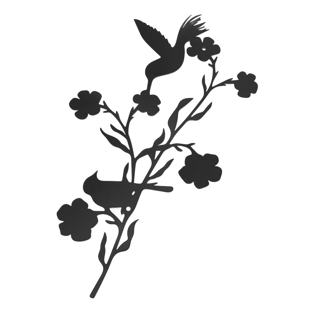 Kovové ptáky nástěnné umění Elegantní umělecký železný pták na větvi nástěnná dekorace pro ložnici obývací pokoj