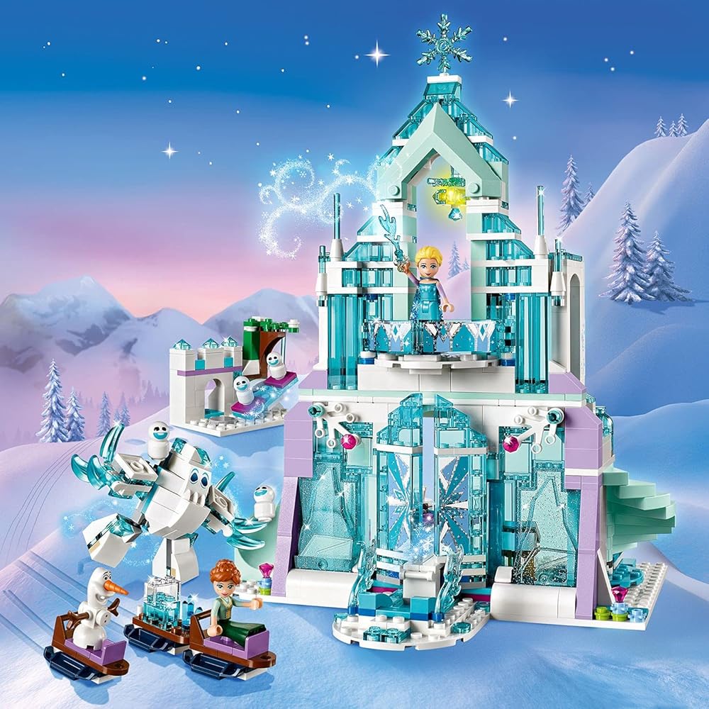 LEGO Disney Princess Frozen Ice Castle Fantasy Set 43172 Building Blocks for Kids