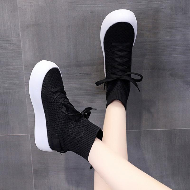 Fashion 2025 New Stylish High On Platform Lace Up Woman Footwear Aesthetic Casual Deals Offers Y2k Fashion Arrival Offer Shoes for Women