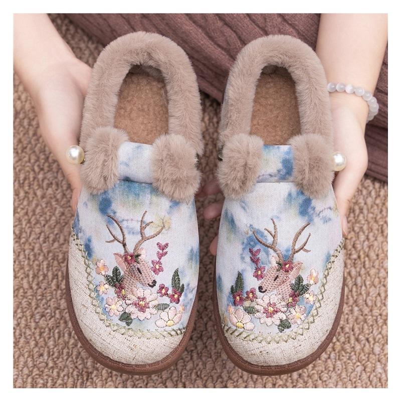 Women's Winter Casual Versatile Cotton Shoes With Thick Velvet And Cotton Boots