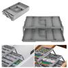 Foldable Makeup Drawer Organizer Collapsible 2/3 Layer Jewelry Holder Organizer Portable Space Saving