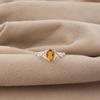 Natural Citrine Gemstone 925 Sterling Silver Jewelry Pretty Ring For Your Love CZR-16-2