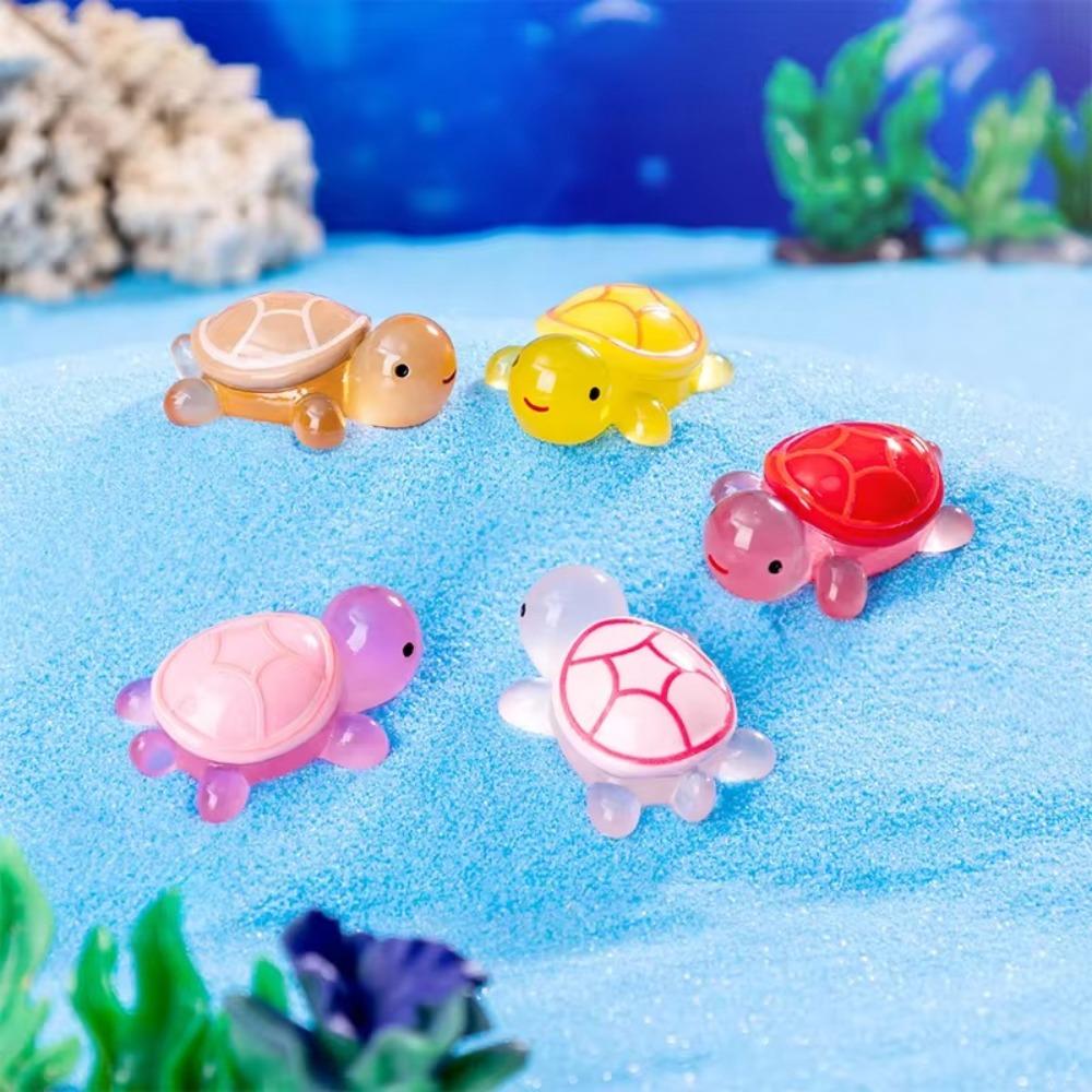 High Quality Resin Turtle Ornament Giant Cartoon Aquarium Fish Tank DIY Accessories Luminous Turtle Micro Landscape Decoration
