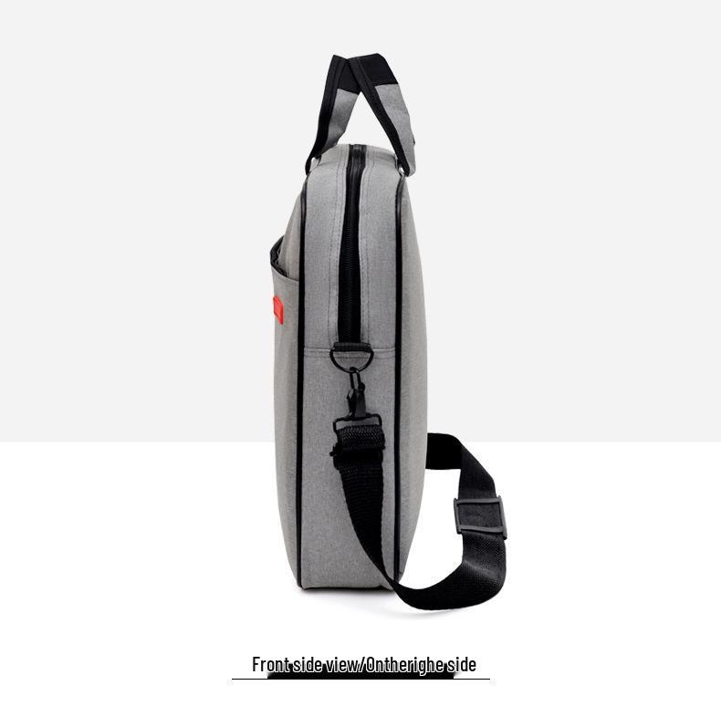 Handheld Crossbody Laptop Briefcase 15.6" - Single Shoulder, Large Capacity, Business Casual Tablet Bag