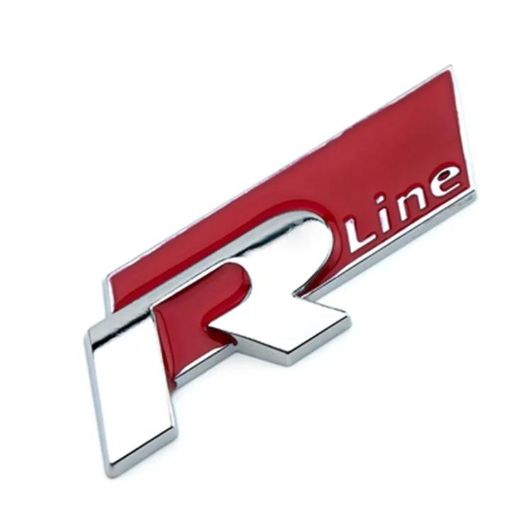 YRZ3 2025 Hot New 3D Metal Sport Sticker Badge Body Sticker For Volkswagen Golf R Rline Tiguan Touareg Polo GTI CC Passat R36 Scirocc