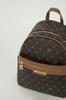 Original Pierre Cardin Coffee Monogram Luxury Backpack Coffee Monogram Women's Backpack