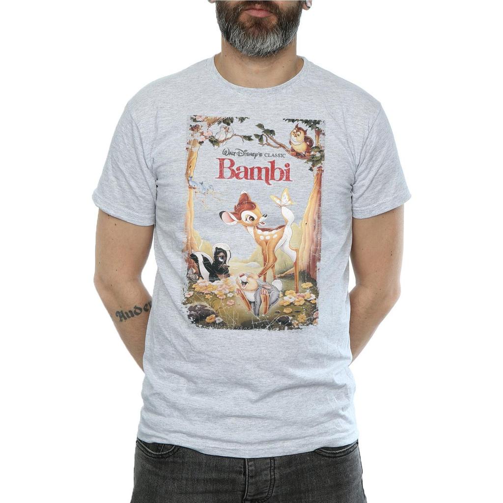 Bambi Mens Retro Poster T-Shirt