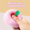 Juicy Peach Stress Relief Toy Simulation Pink Yellow Peach Squeeze Toy Decompression Fruit Shape Sensory Fidget Toy