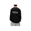 Fear of God Essentials Jersey Langermet Skjorte Svart Herre Topper 125HO244370F