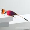 Rose Gold Frame Polarized Sunglasses Metal Future Style Outdoor Cycling Unisex