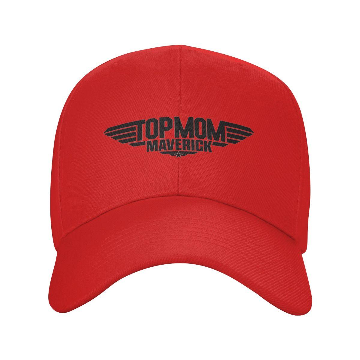 

Top Gun Film Top Mom Logo Baseball Caps Snapback Men Women Hats Outdoor Cap Hip Hop Baseball Hat Casquette One Size