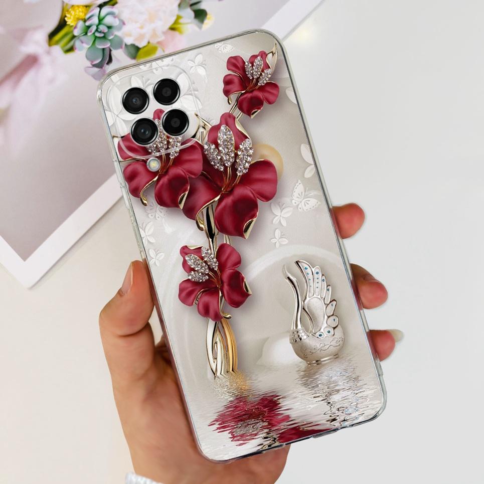 For Cover Samsung M52 5G M54 5G Case Samsung GalaxY M21 Back Cover Halloween Skull 2024 Fashion Pattern Bumper Galaxy M52 M54