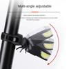 Foldable Bike Solar Taillights Waterproof Solar Bicycle Rear Light Emergency Warning Lights  Night