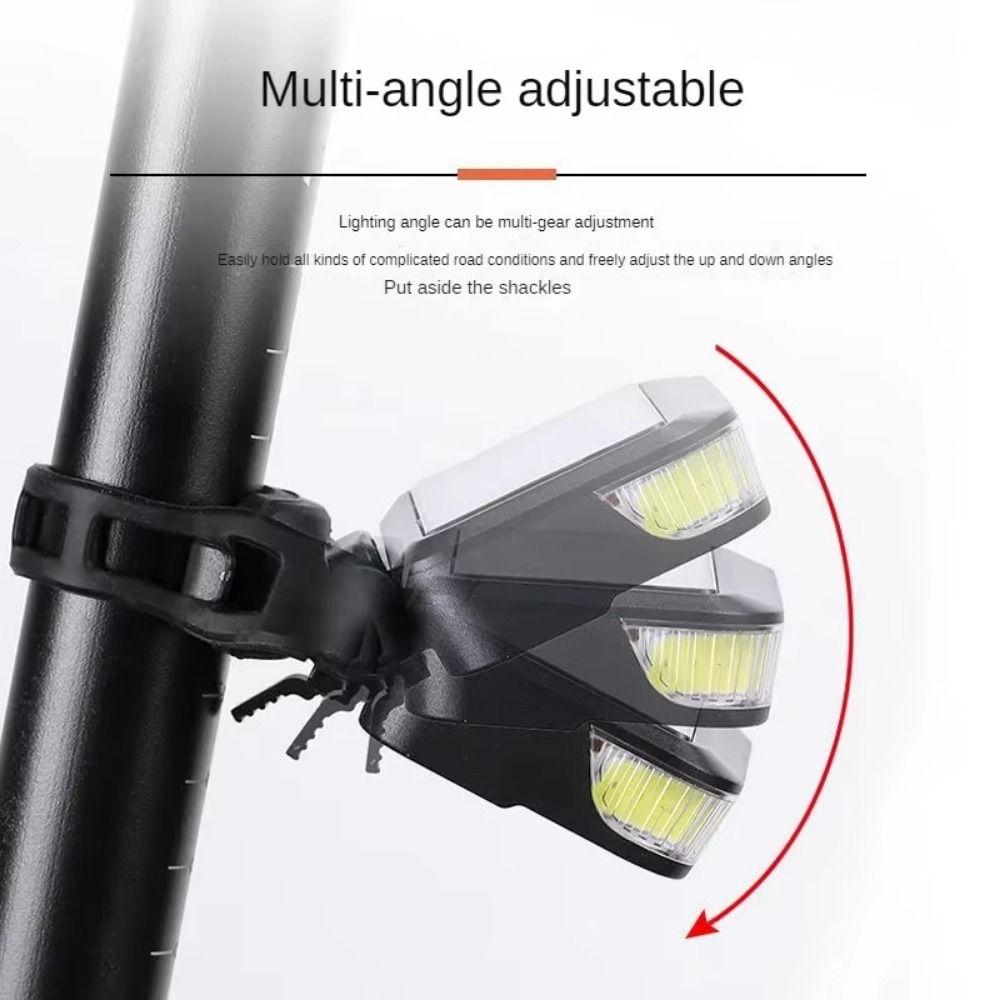 Foldable Bike Solar Taillights Waterproof Solar Bicycle Rear Light Emergency Warning Lights  Night