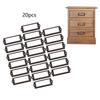 Office Library File Drawer Pull Iron Label Frame Handle for Vintage Cupboard Organizer Storage Box