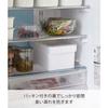 Yamazaki (Yamazaki) Airtight Pickling Case with Water Drainer, White, 28cm W X 16.5cm D X 12.2cm H, Tower Design, Wide-Opening Clear Lid, Refrigerator