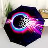 1pc Galactic Burst Automatic Folding Umbrella Durable Iron Frame,All Seasons Home Travel Outdoor Multifunctional Umbrella Yy251115079