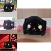 Charming Cartoon Cat Demon Plush Cushion For Relaxing Sleep And Stylish Backpack Accessory
