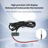 -50℃~125℃ Digital Thermometer Waterproof Metal Probe Temperature Meter LED Display Temperature Sensor Detector Aquarium