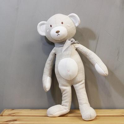 Stollen Classic Linen Toy Bear Attachment Doll Organic Newborn Baby Birth Gift (35cm), Korean Baby Products