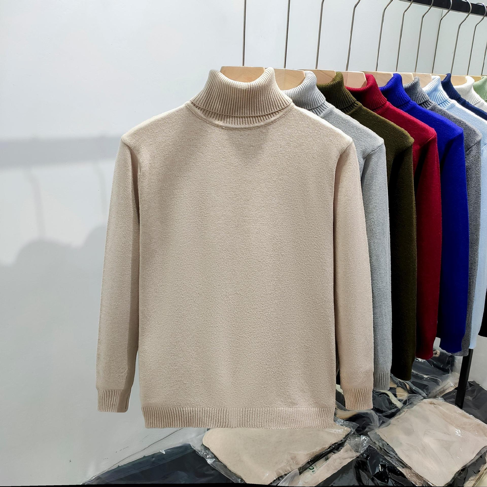 

Мужской модный брендовый свитер с высоким воротом — свободный, теплый, толстый, на осень/зиму 2XL