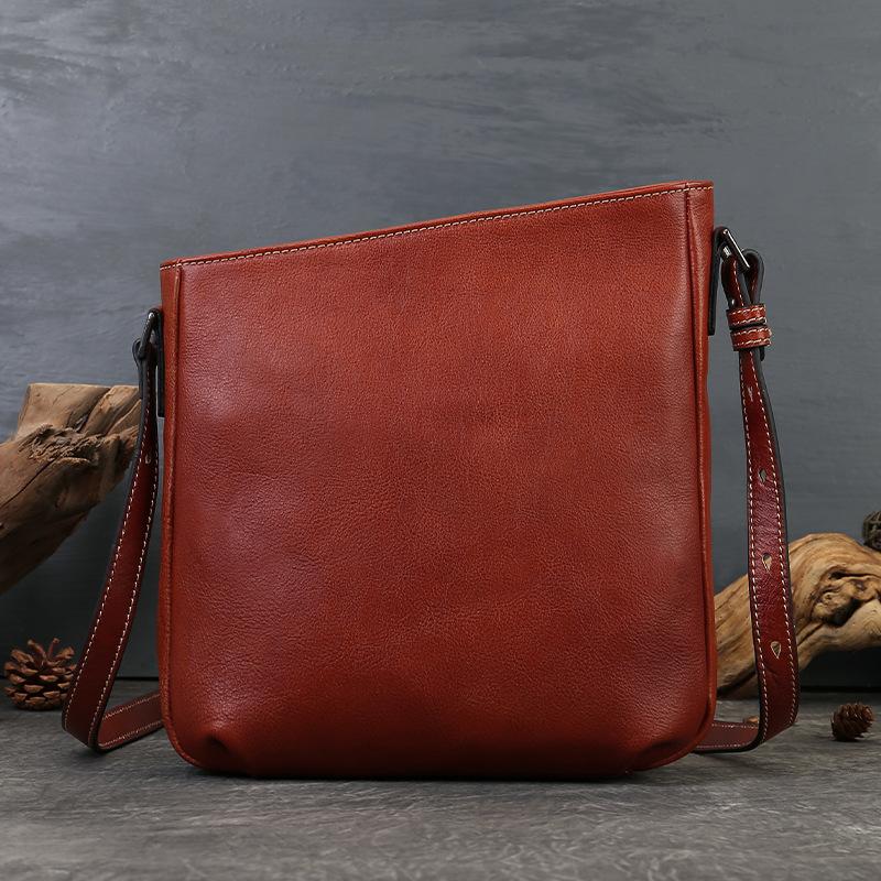 

Johnature Сумка через плечо из натуральной кожи для повседневной носки и универсальная для поездок на работу, женская сумка большой вместимости коричневый