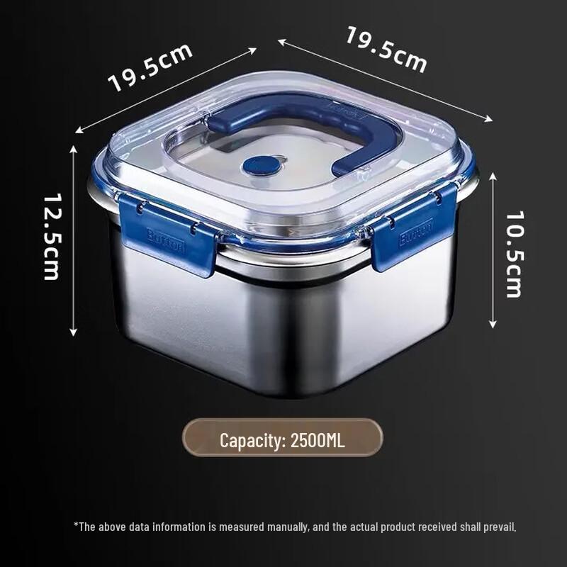 ZISIZ Leak-Proof Stainless Steel Food Container
