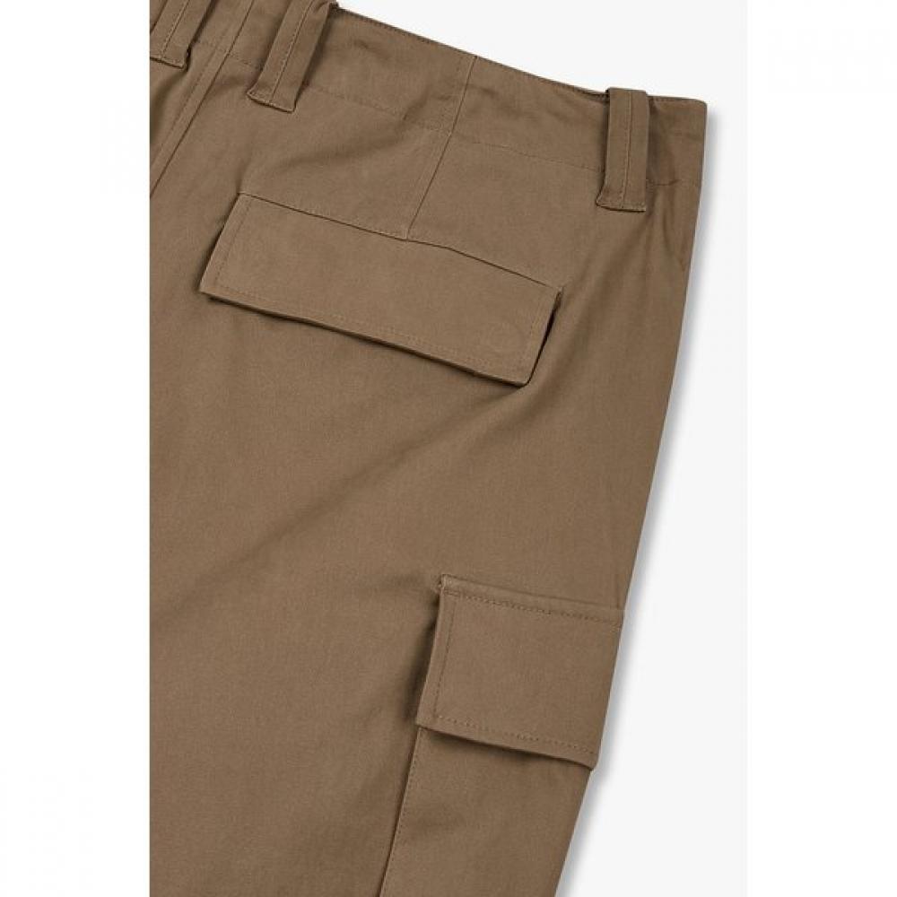 Tomboy Silhouette Tuck Cotton Cargo Pants 9155431305ar