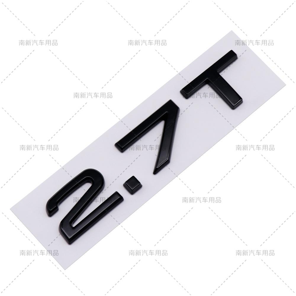 Suitable for B A3A4A5A6A7Q3Q5Q7 logo, displacement label, 2.0T, 1.8T, 3.0T logo car sticker emblem