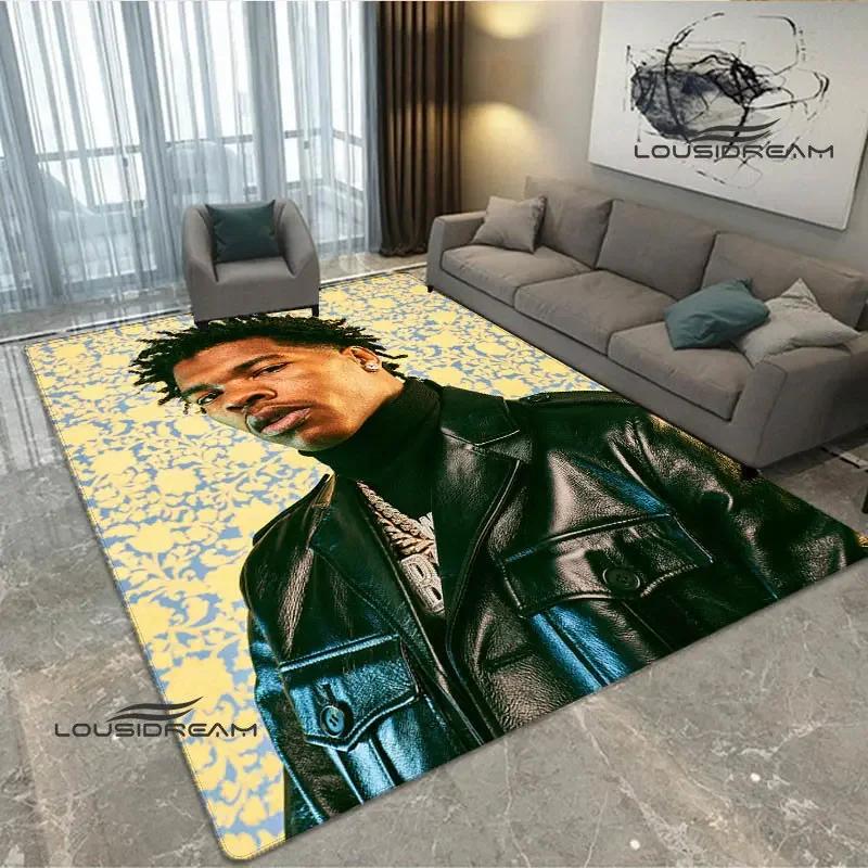 2026 Hip-hop singer Lil Baby carpet Non-slip carpet Yoga mat carpets for living room area rug Door pad anime rug birthday gift