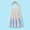 Montagut Girls' Ruffle Crochet Sleeveless A-Line Dress