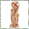 Premium-Die Welt ist deine Statue Trophäe für Büro Heimdekoration Geburtstag Abschlussfeier Harzstatue Langlebig Einfach zu bedienen