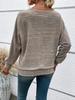 Women's Casual Solid Color Long Sleeve Zip Pullover Top (Autumn/Winter 2025)