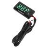 LCD Motorcycle Thermometer Ultra Thin Waterproof Water Temp Meter with 10MM Sparking Plug Adapter DC12V Green