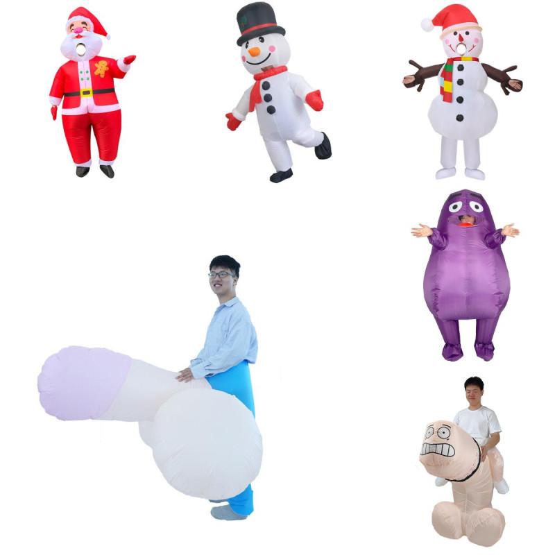 Inflatable Purple Eggplant Potato Costume For Adults Fun Party Dress Up Outfit