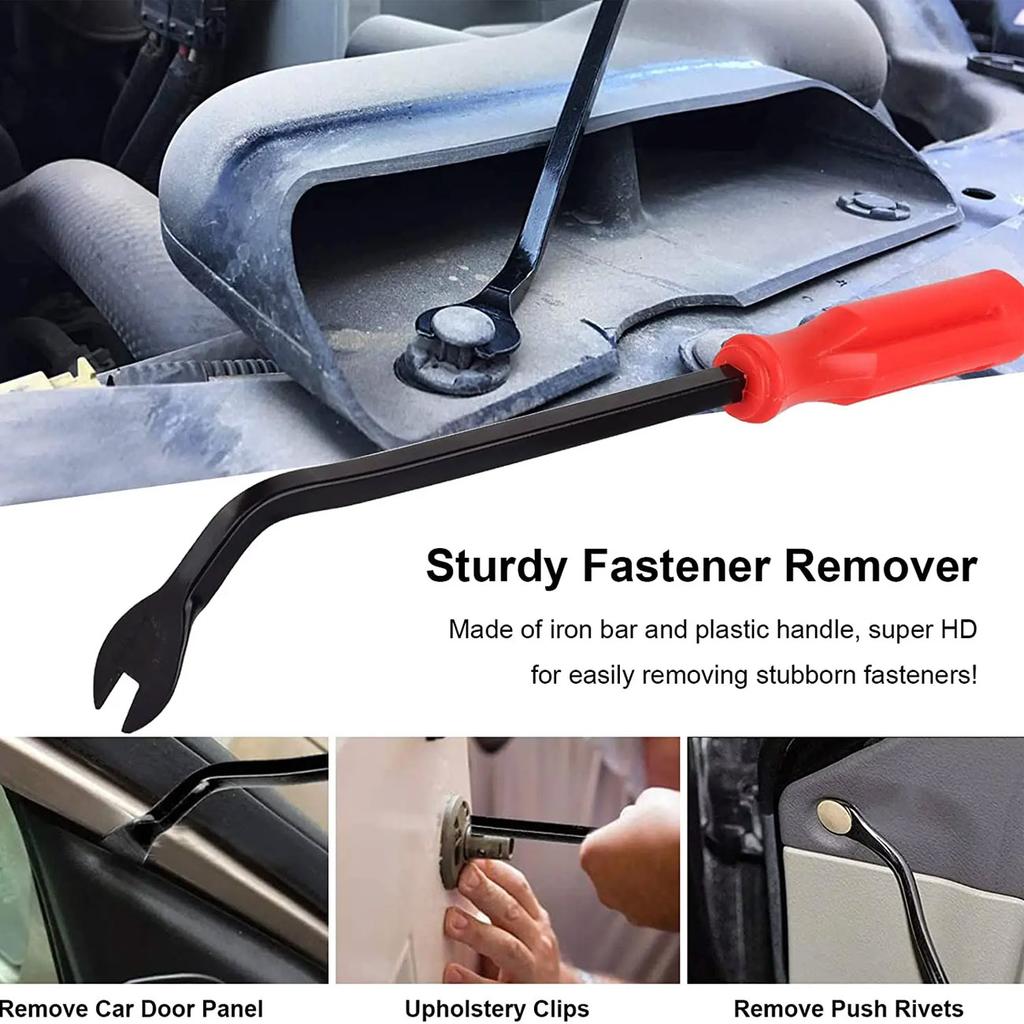 12PCS Auto Trim Removal Tool Kit No-Scratch Tool Kit for Car Audio Dash Panel Window Molding Fastener Remover Tool Kit-Black