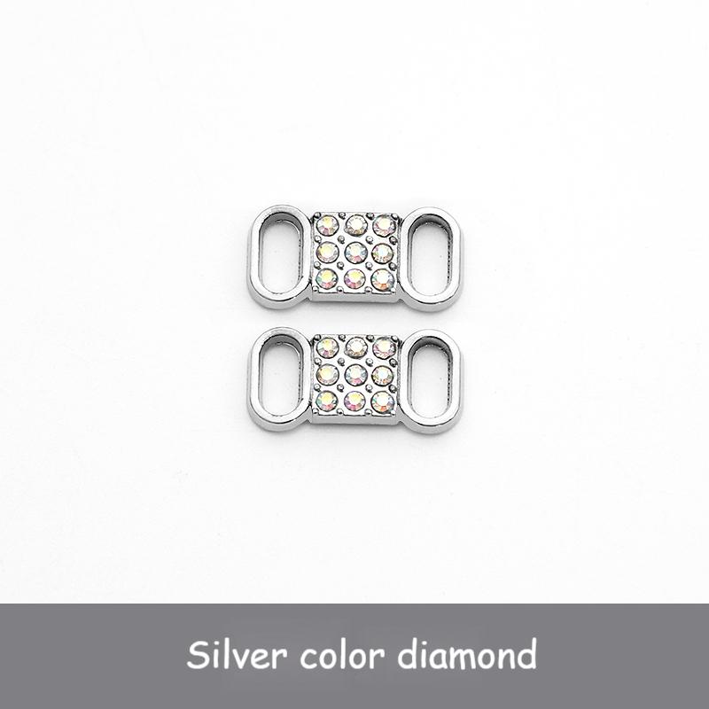 luxury Rhinestone AF1 Shoe Charms Colorful Diamond Sneaker Charms Girl Shoe decoration DIY Shoelaces Buckles shoes accesories