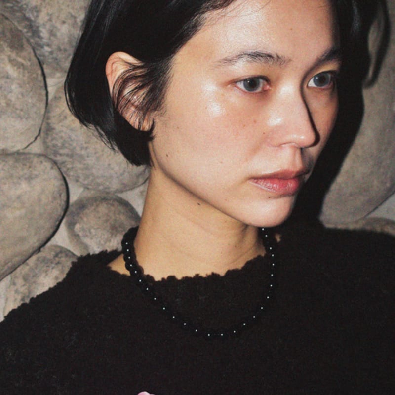 usite GEMMA NECKLACE, BLACK (10mm)