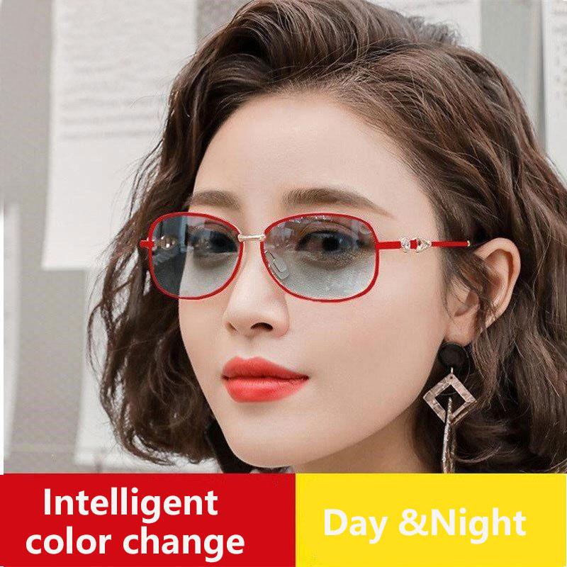 New Women's Polarized Sunglasses UV400 Color-changing Sunglasses Outdoor Cycling Sunglasses Street Style Sunglasses for Ladies TAC Lens Material