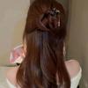 Cat Fishing Hanfu Hairpin Black Sandalwood Wooden Hair Stick Antique   for Women