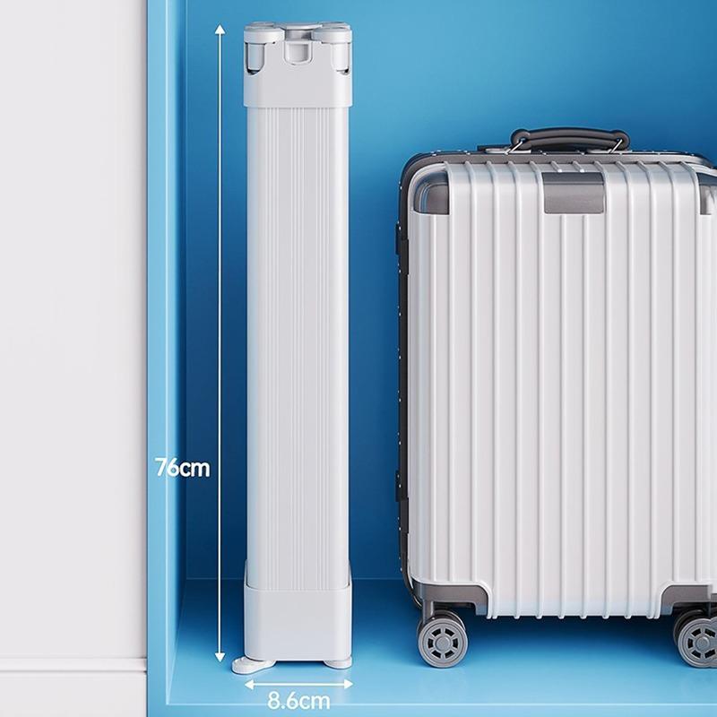 Modern Portable Drying Racks Folding Floor-standing Drying Rack Balcony Clothes Shelf Bathroom Laundry Storage Shelf with Clip