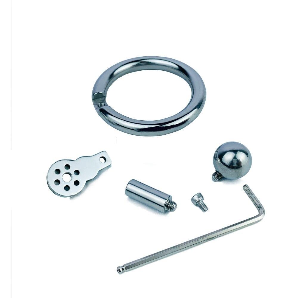 Men's Penis Lock Short Chastity Lock Metal CB Lock Penis Cage Sex Toys Cock Rings Ball Stretcher Stainless Steel BDSM Sissy
