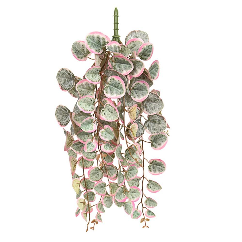 

Green Pink Leaves Artificial Plants Silk Leaves Hanging Design Simulation Eucalyptus Leaves Photo Props Plastic Stem розовый