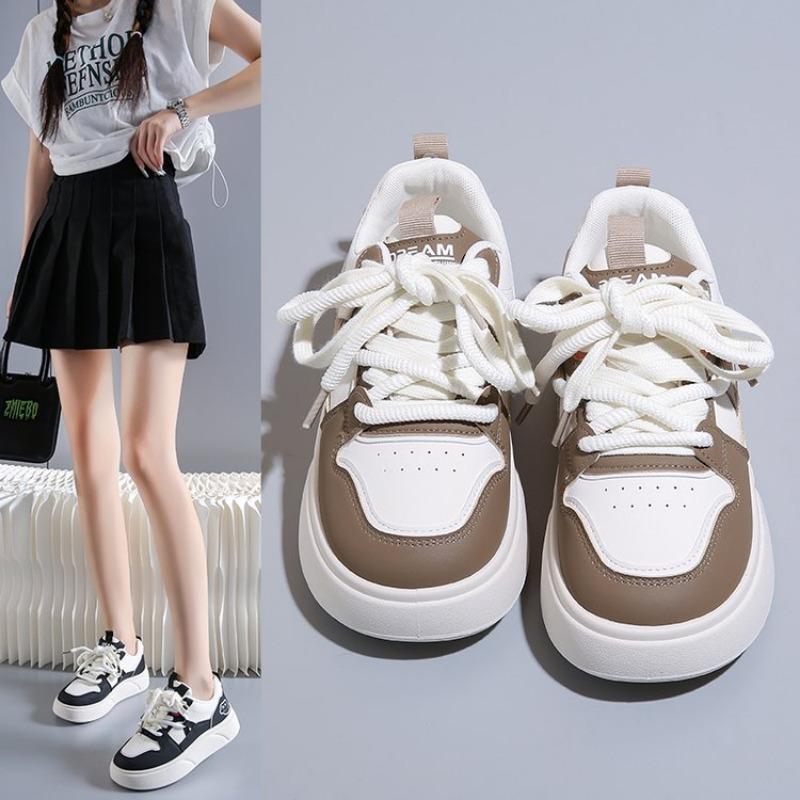 

2024 Новый стиль повседневной обуви для женщин Женская обувь на платформе Белые туфли Удобные кроссовки женские роскошные plataforma mujer 35 коричневый