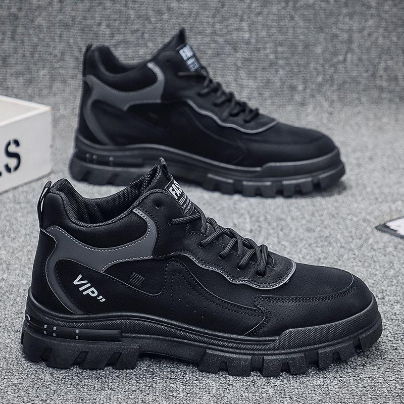2025 Spring Trendy Men's Thick-Soled Martin Boots: British Style Casual Sports Outdoor Shoes