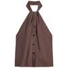 Zaprha 2025 Summer New American Seaside Holiday Style Knot Decoration Hanging Neck Top Style Vest Women 2010709